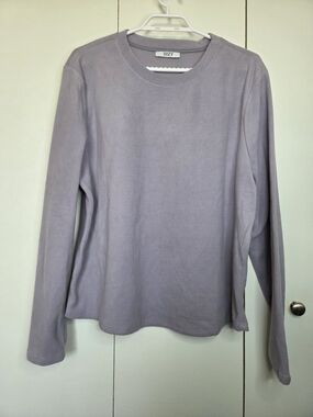 SUZY Shier Women's XL Light Purple Crewneck Long Sleeve Soft Feel Top